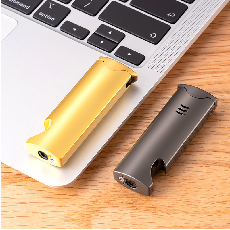 Windproof lighter with built-in bottle opener