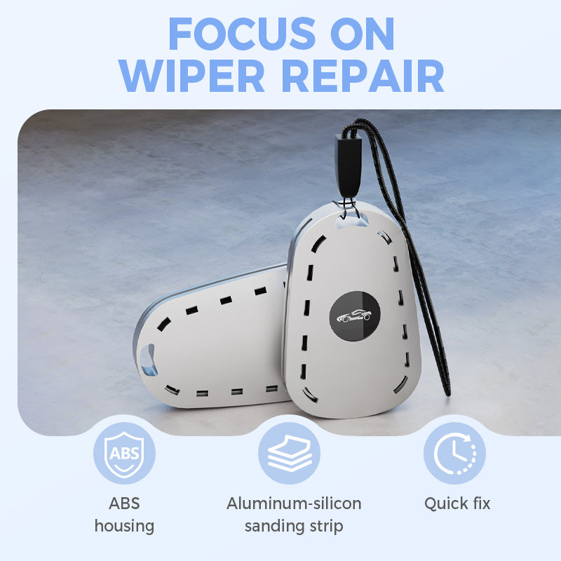 Universal Windshield Wiper Repair Tool 🔧 – Fixes Squeaks/Scratches, No-Disassembly for Rainy Days