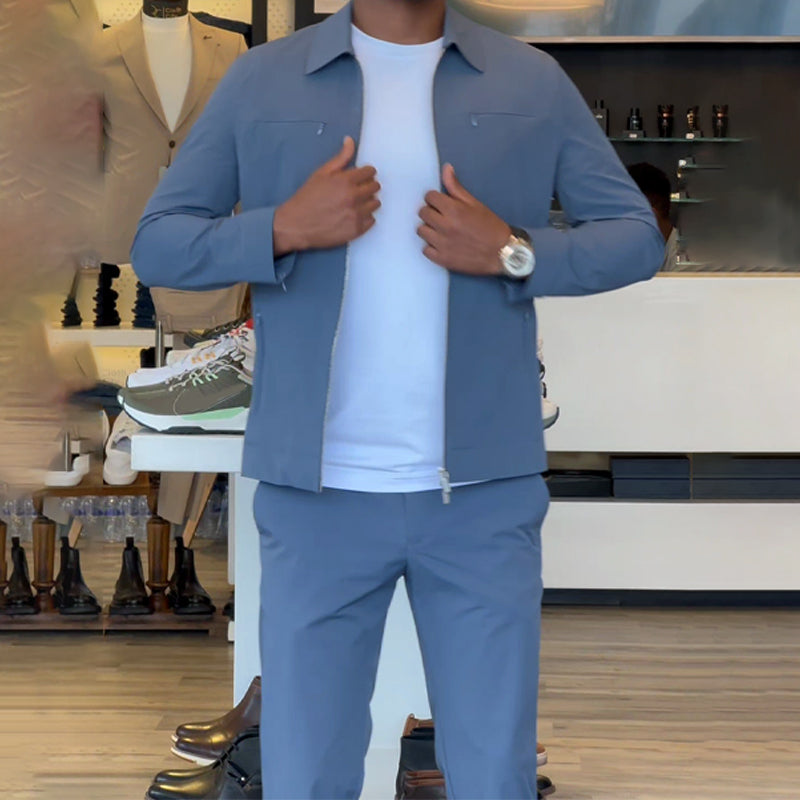 Men's Casual Top & Pants 2-Piece Set 👕👖 – Stylish for Daily Wear & Outings