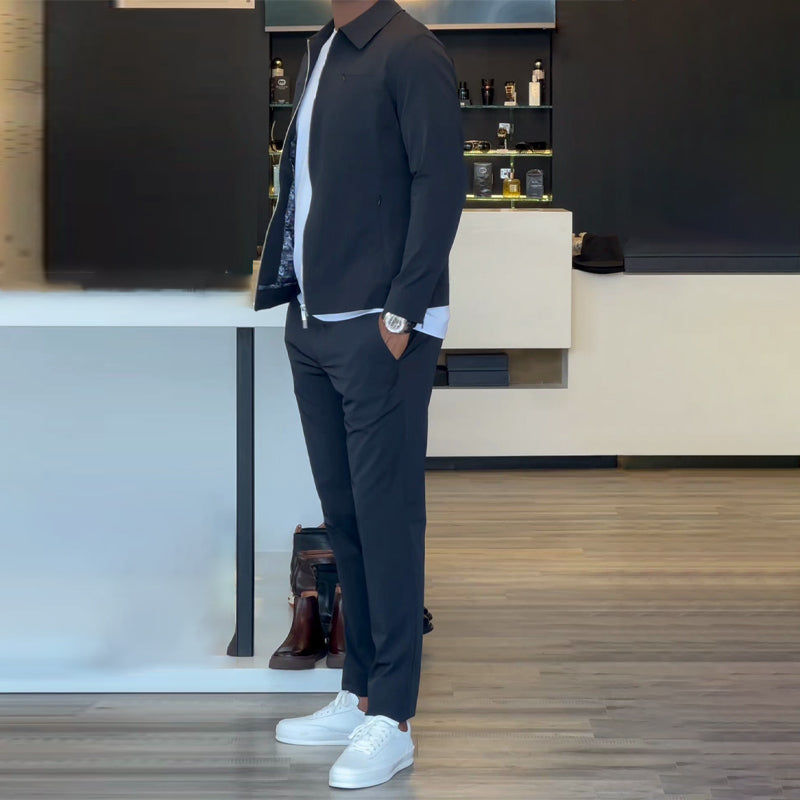 Men's Casual Top & Pants 2-Piece Set 👕👖 – Stylish for Daily Wear & Outings