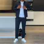 Men's Casual Top & Pants 2-Piece Set 👕👖 – Stylish for Daily Wear & Outings