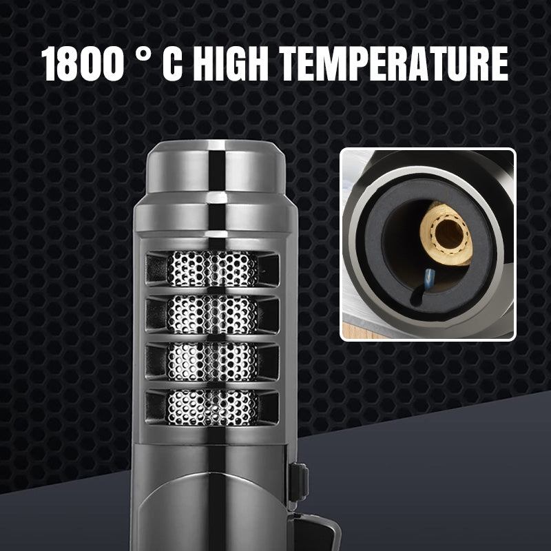 High-Temp Torch Lighter 🔥 – Safe Lock Design for Cooking (Steak Searing) / Soldering / DIY Projects