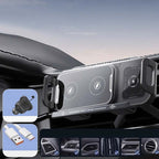 Car Phone Holder with Wireless Charger ⚡ – Stable for Foldable Phones & Easy 360° Adjust
