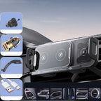 Car Phone Holder with Wireless Charger ⚡ – Stable for Foldable Phones & Easy 360° Adjust