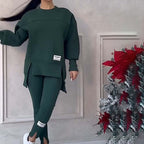 Women's Casual Sweatshirt Leggings Set 🛋️ – Cozy & Effortless for Lounge/Daily Wear