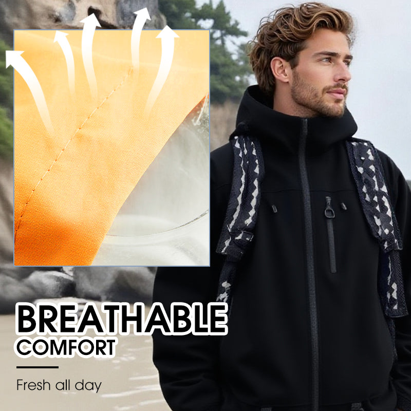 Outdoor Sports Hooded Jacket 🌧️ – Storm-Resistant Waterproof Cloth for Daily/Outdoor Trips