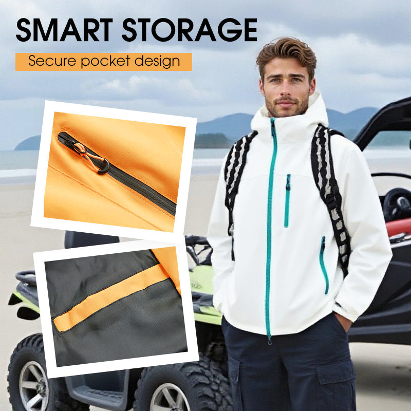 Outdoor Sports Hooded Jacket 🌧️ – Storm-Resistant Waterproof Cloth for Daily/Outdoor Trips
