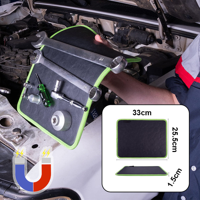 Powerful Magnetic Tool Mat 🚗 – Holds Tools Firm on Bumpy Surfaces, Easy-Clean for Mechanic Workstations