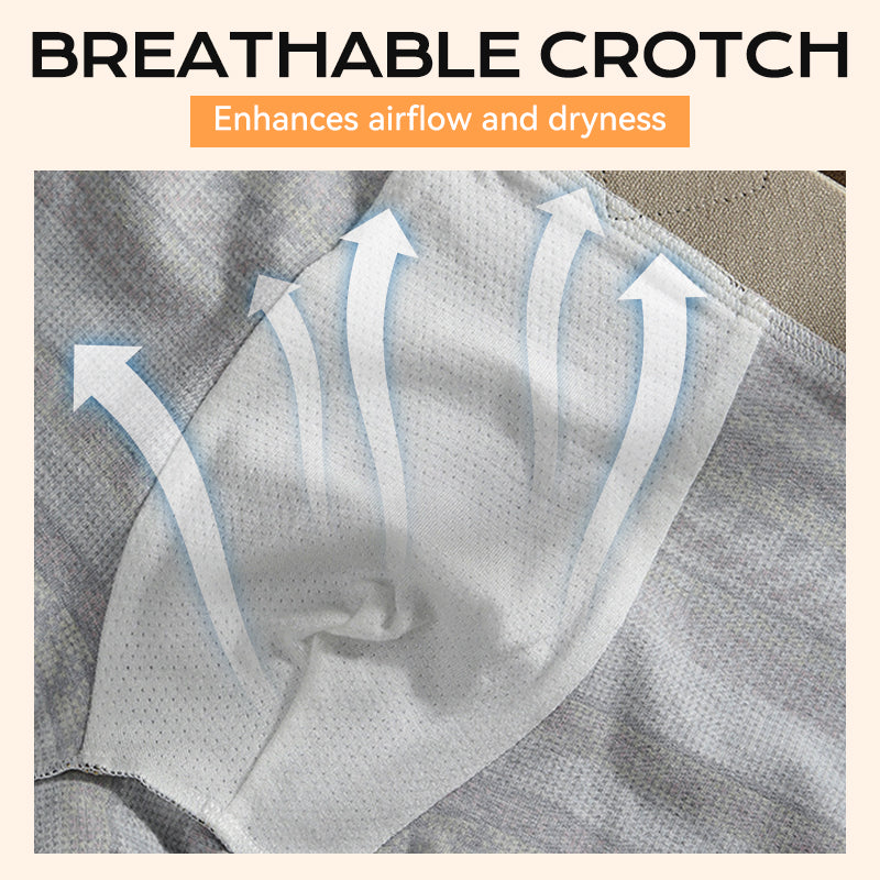 Men's Geometric Pattern Boxer Briefs 🩲 – Modal Breathable Fabric & Moisture-Wicking for Daily/Workout