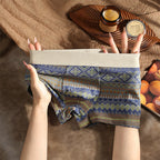 Men's Geometric Pattern Boxer Briefs 🩲 – Modal Breathable Fabric & Moisture-Wicking for Daily/Workout