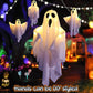 Halloween Glowing Ghost Chandelier 👻 – Warm Light Flicker, Easy Hang for Party Living Room