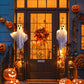 Halloween Glowing Ghost Chandelier 👻 – Warm Light Flicker, Easy Hang for Party Living Room