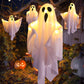 Halloween Glowing Ghost Chandelier 👻 – Warm Light Flicker, Easy Hang for Party Living Room