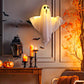 Halloween Glowing Ghost Chandelier 👻 – Warm Light Flicker, Easy Hang for Party Living Room