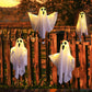 Halloween Glowing Ghost Chandelier 👻 – Warm Light Flicker, Easy Hang for Party Living Room