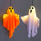 Halloween Glowing Ghost Chandelier 👻 – Warm Light Flicker, Easy Hang for Party Living Room