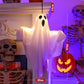 Halloween Glowing Ghost Chandelier 👻 – Warm Light Flicker, Easy Hang for Party Living Room