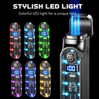 Triple flame refillable cigar lighter