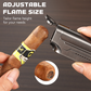 Triple flame refillable cigar lighter