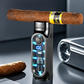 Triple flame refillable cigar lighter