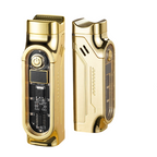 Triple flame refillable cigar lighter