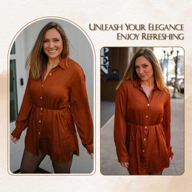 🧥 Women's Solid Shirt Suit Long-Sleeve – Simple and neat design, suitable for both workplace and casual wear.