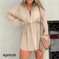 🧥 Women's Solid Shirt Suit Long-Sleeve – Simple and neat design, suitable for both workplace and casual wear.