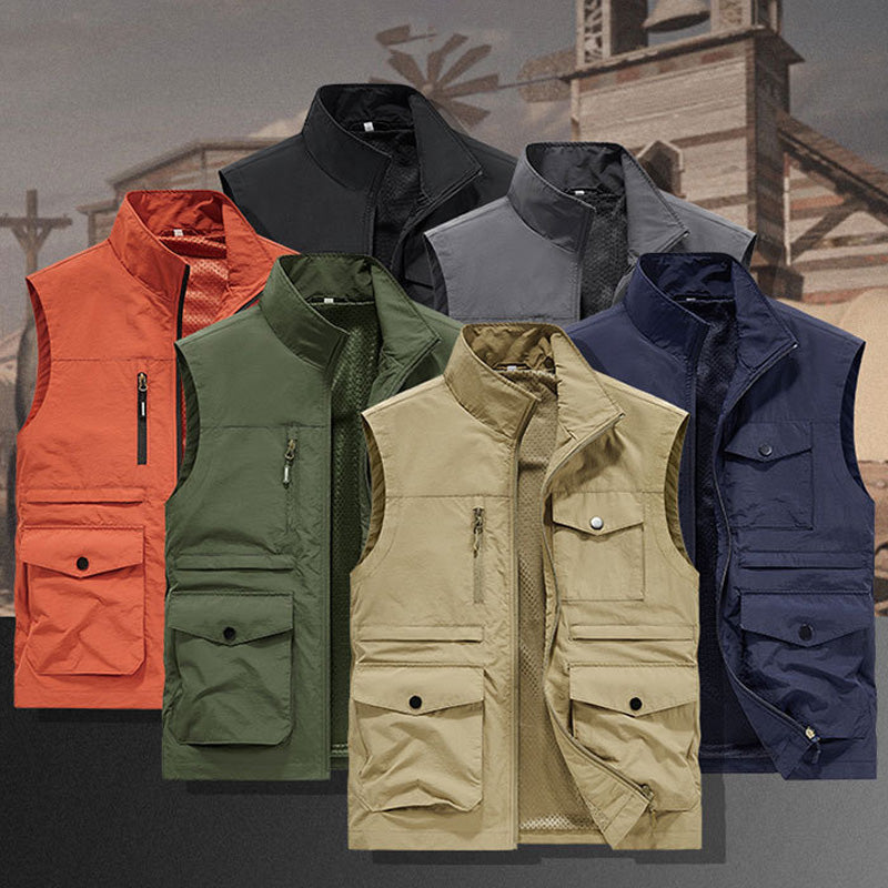 🚶♂️ Men's Outdoor Casual Vest with Multi Pockets – Comfortable & Functional for Outdoor Lifestyles