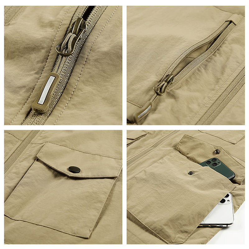 🚶♂️ Men's Outdoor Casual Vest with Multi Pockets – Comfortable & Functional for Outdoor Lifestyles