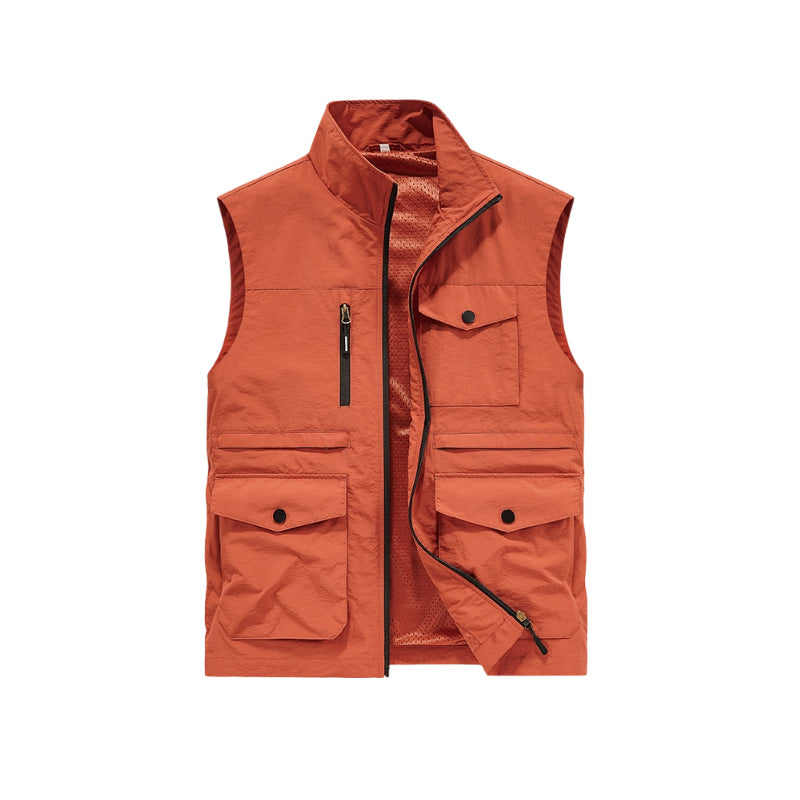 🚶♂️ Men's Outdoor Casual Vest with Multi Pockets – Comfortable & Functional for Outdoor Lifestyles