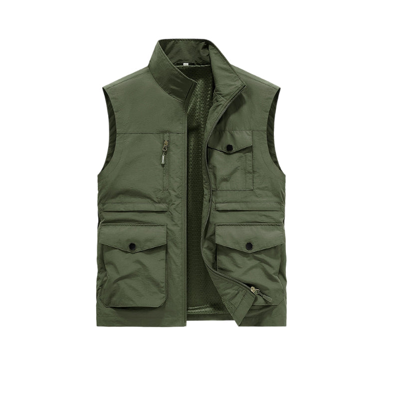🚶♂️ Men's Outdoor Casual Vest with Multi Pockets – Comfortable & Functional for Outdoor Lifestyles