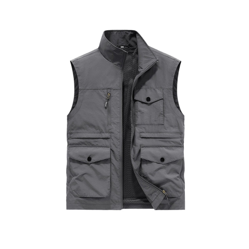 🚶♂️ Men's Outdoor Casual Vest with Multi Pockets – Comfortable & Functional for Outdoor Lifestyles