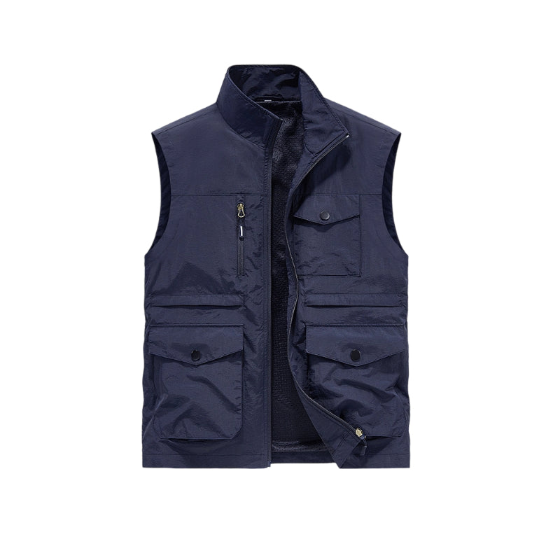🚶♂️ Men's Outdoor Casual Vest with Multi Pockets – Comfortable & Functional for Outdoor Lifestyles