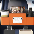 🛣️Car Multi-Function Backrest Storage – Large Capacity for Road Trips, Keeps Car Tidy