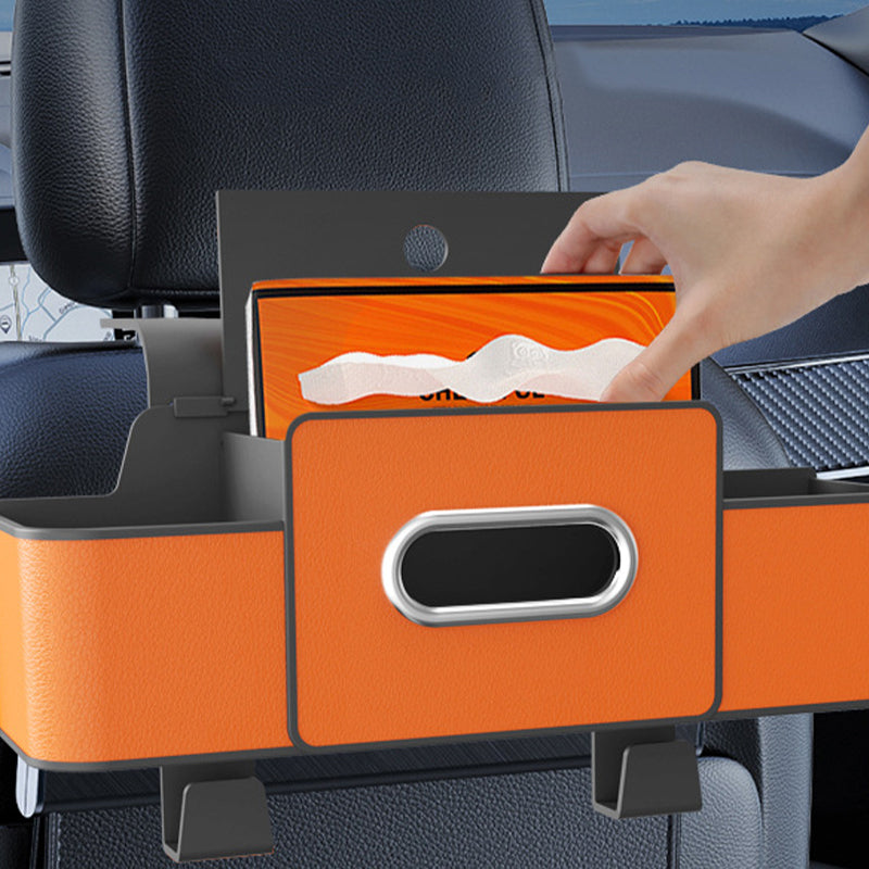 🛣️Car Multi-Function Backrest Storage – Large Capacity for Road Trips, Keeps Car Tidy