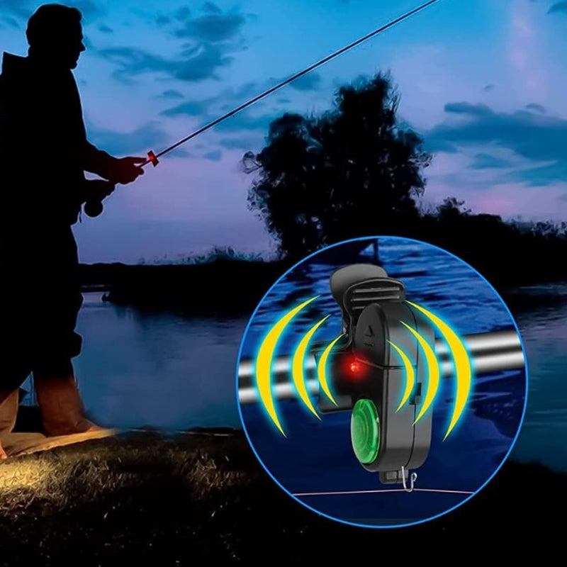🎣Fishing Bite Alarm with Sound & LED Light – Night Fishing Essential, Sensitive Alert Never Miss a Bite