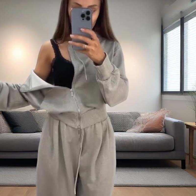 ✨Women’s Casual Zip Up 2-Piece Set – Effortless Style + All-Day Comfort