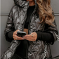 ✨Women's Hooded Patchwork Cotton Jacket – Retro Color-Block Warmth for Autumn & Winter