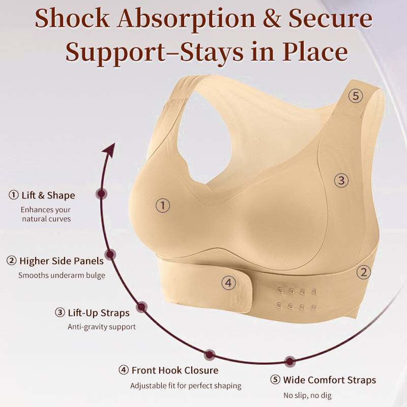 🌸2025 New Arrival Front Buckle Bra – Lifting Correction + Easy On/Off, Comfortable for Daily/Workout