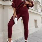 ✨Casual Women's Letter Print Loungewear Set – Cozy Top & Pants for Home & Street Style