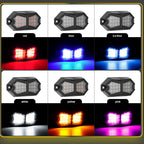 💦 Waterproof Ultra-Bright LED Side Marker Lights: 12V Universal Fit for Cars🚗/SUVs🚙, IP67 ✅, Long-Lasting LED Bulbs 💡