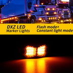 💦 Waterproof Ultra-Bright LED Side Marker Lights: 12V Universal Fit for Cars🚗/SUVs🚙, IP67 ✅, Long-Lasting LED Bulbs 💡