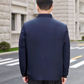 ❄️ Men's Solid Color Zip Up Warm Jacket – Fleece Lining for Winter, Versatile for Commute & Casual Outings 🧥