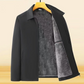 ❄️ Men's Solid Color Zip Up Warm Jacket – Fleece Lining for Winter, Versatile for Commute & Casual Outings 🧥