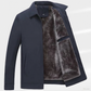❄️ Men's Solid Color Zip Up Warm Jacket – Fleece Lining for Winter, Versatile for Commute & Casual Outings 🧥