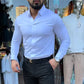 👔 Men's Casual Slim Solid Shirt – Slim Cut That Flatters, Versatile for Jeans/Chinos & Office Casual 🚶