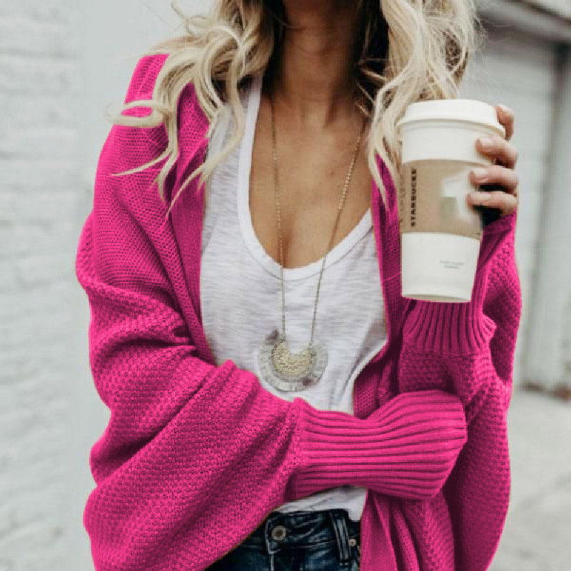 🧥 Long Sleeve Knitted Cardigan – Oversized Fit, Lightweight Warmth for Layering with Tees/Sweaters ✨