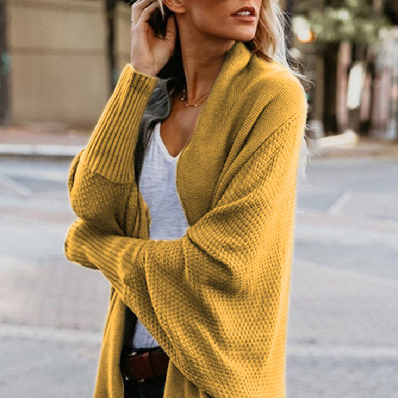 🧥 Long Sleeve Knitted Cardigan – Oversized Fit, Lightweight Warmth for Layering with Tees/Sweaters ✨