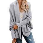 🧥 Long Sleeve Knitted Cardigan – Oversized Fit, Lightweight Warmth for Layering with Tees/Sweaters ✨