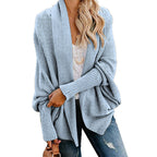 🧥 Long Sleeve Knitted Cardigan – Oversized Fit, Lightweight Warmth for Layering with Tees/Sweaters ✨